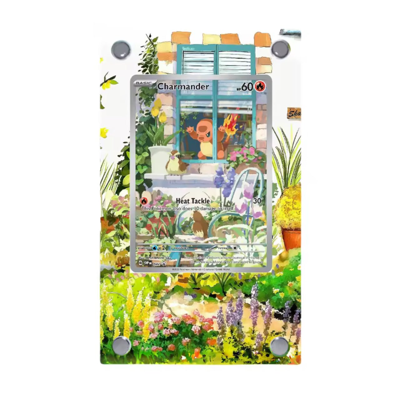 Pokémon Acryl-Kartenständer – Schiggy, Bisasam und Glumanda