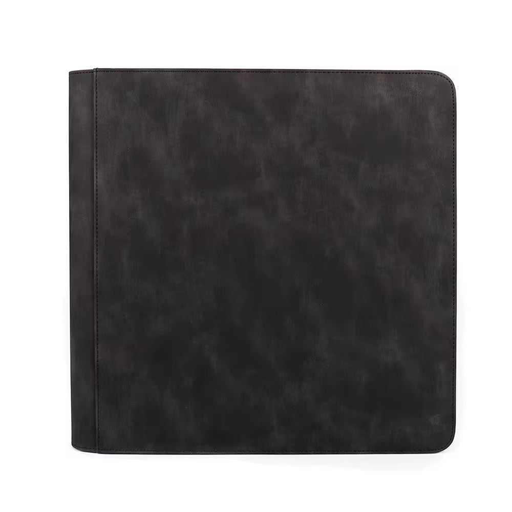 Toploader Binder 12-Taschen (PU Leder, 384 Karten) – Hochwertiger Sammelordner für Pokémon & TCG-Karten