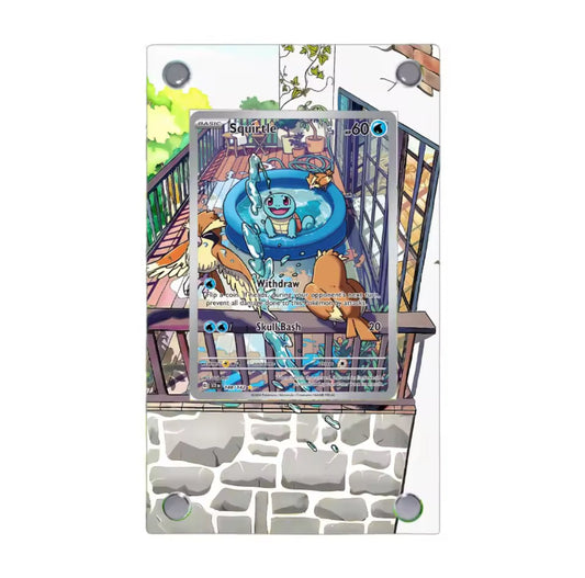 Pokémon Acryl-Kartenständer – Schiggy, Bisasam und Glumanda